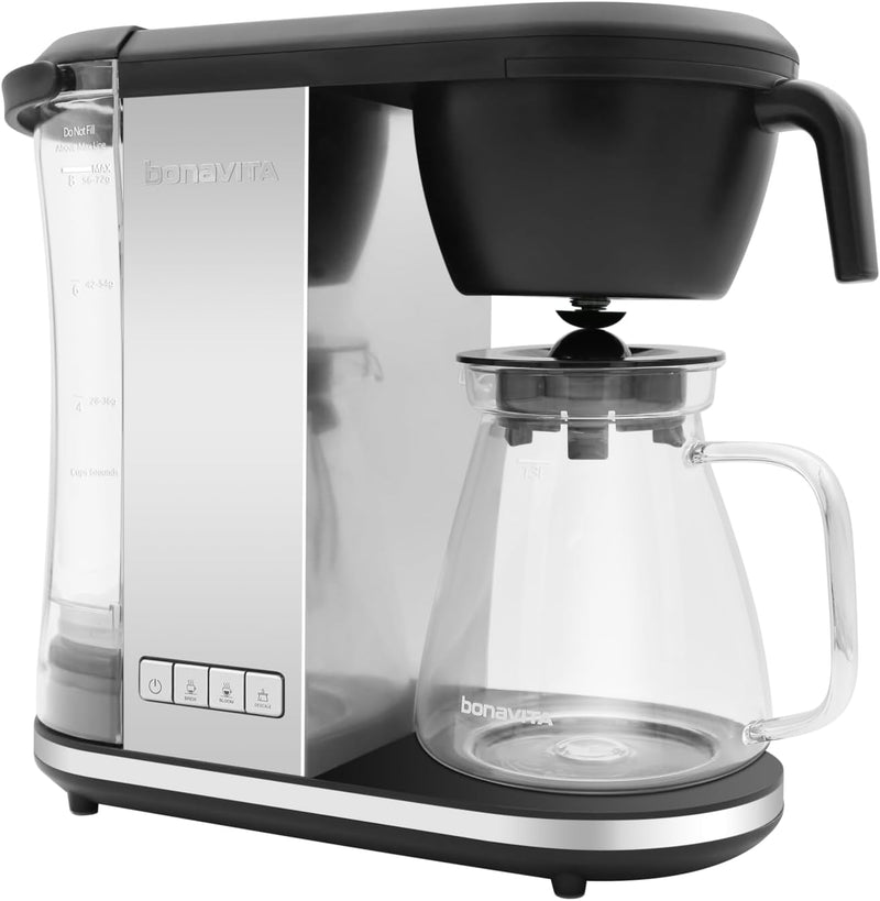 Enthusiast Bonavita 8-Cup Drip Coffee Brewer with 1.3L Glass Carafe-Stainless Steel