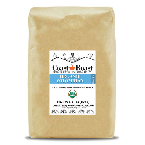 Organic Colombian Whole Bean Coffee Single Origin