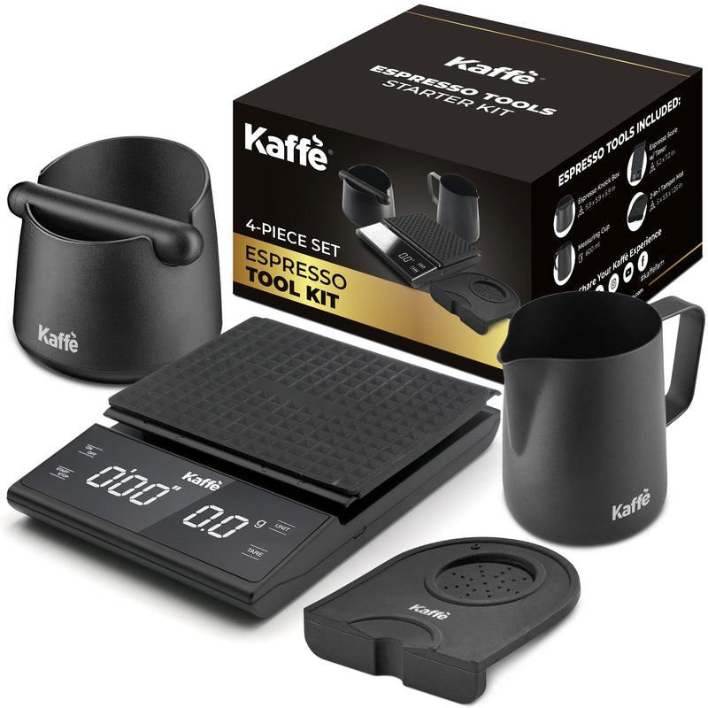 Espresso Starter Kit (Knock Box, Coffee Scale, Tamper Mat, Milk Pitcher), KF1190