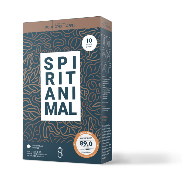 Single-Use Pour-Over Drip Bags - Bourbon (Box of 10 Bags)