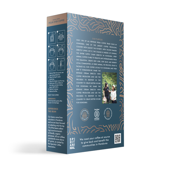 Single-Use Pour-Over Drip Bags - Bourbon (Box of 10 Bags)