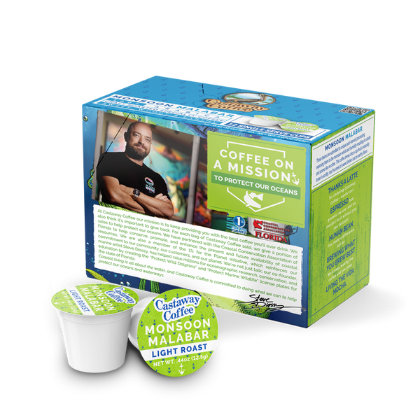 Castaway Coffee Monsoon Malabar K-Cup Pod 12 Count