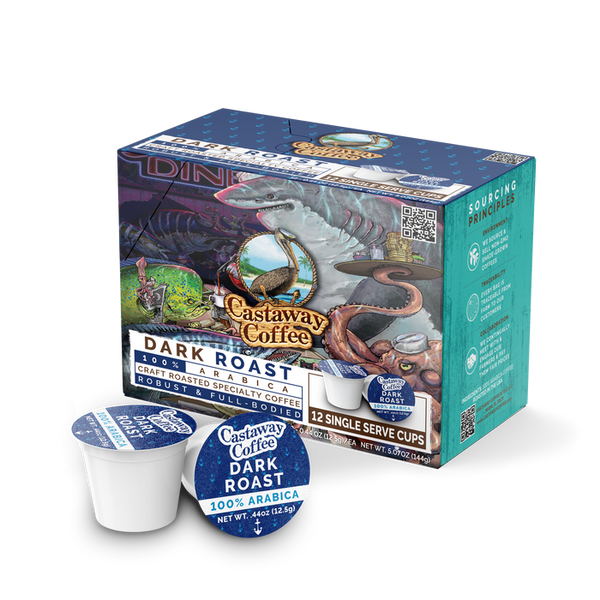 Castaway Coffee Sample K-Cup Pod Assorted 20 Count